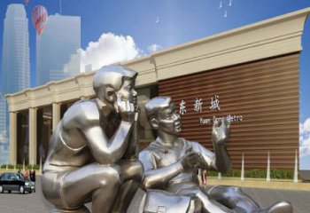 制作园林少先队员雕塑 风景区学生雕塑 广场小品