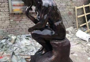公园思考者雕塑 酒店门口雕塑 彩绘摆件