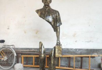 城市旅行者雕塑 风景区彩绘雕塑 抽象摆件