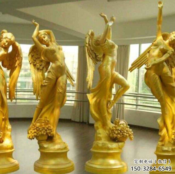 步行街天使雕塑 游乐场景观小品 铸造卡通雕塑 步行街天使雕塑 游乐场景观小品 铸造卡通雕塑