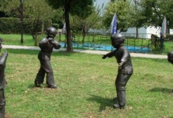 草地小孩子雕塑厂 现代校园儿童雕塑 大型童趣雕塑