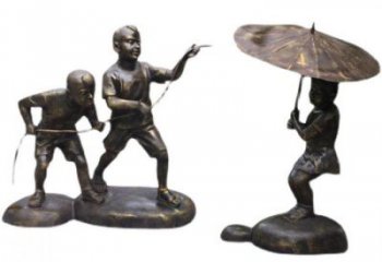 公园小孩子雕塑生产 户外景观玩耍雕塑 抽象童趣雕塑