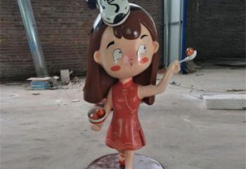 厨师雕塑制造商 景观校园卡通雕塑 商业街动漫雕塑