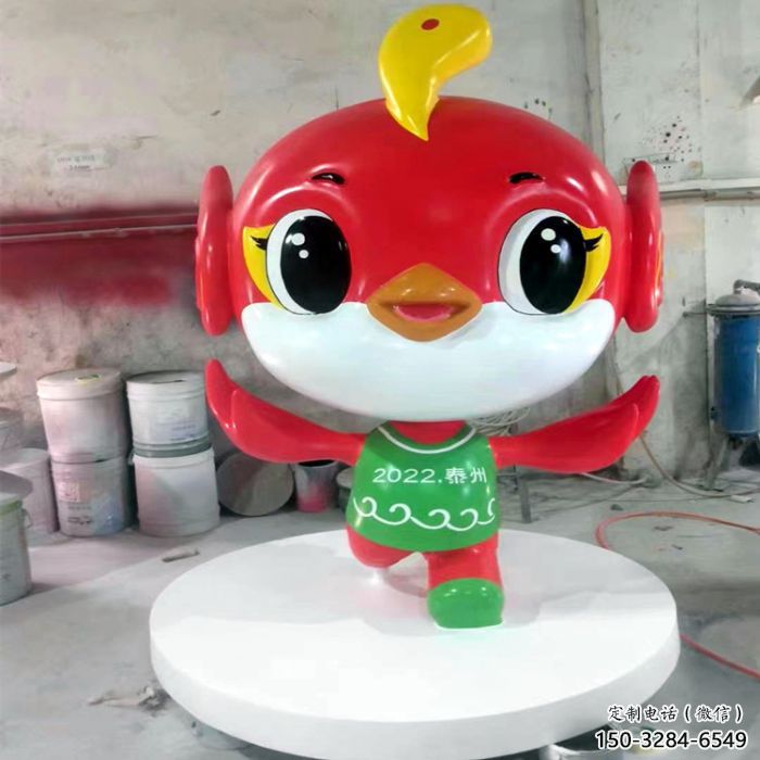 制造唐老鸭雕塑 异形卡通雕塑蔬 农村动漫雕塑