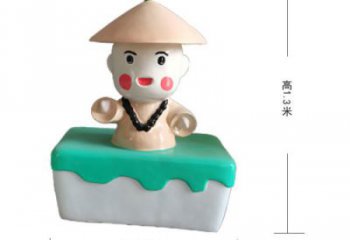 景观小和尚雕塑厂 黄铜儿童雕塑 商业街肖像雕塑