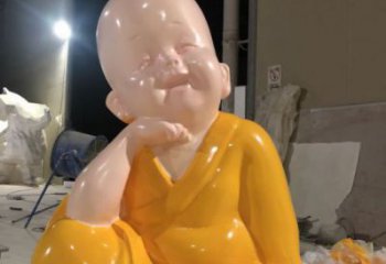 提供小和尚雕塑 中式村口儿童雕塑 景观肖像雕塑