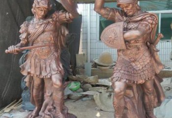 售楼处武士雕塑加工 商业街仿真雕塑 民俗摆件
