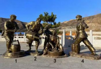草地红军雕塑生产商 现代校园革命雕塑 大型抗战雕塑