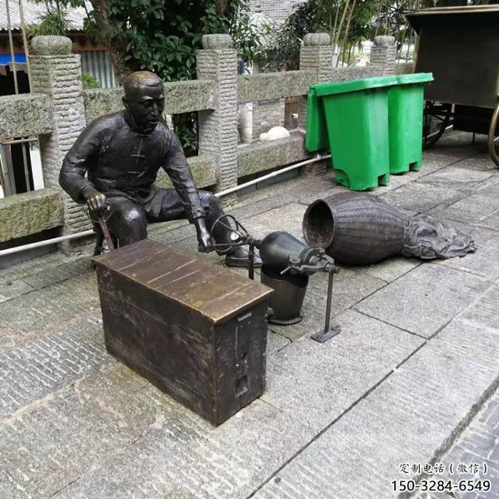 爆米花雕塑制作 景观美陈民俗雕塑 喷漆小吃雕塑