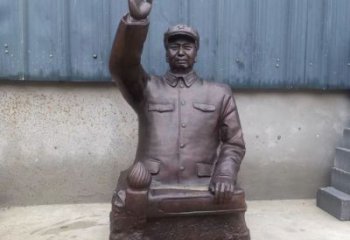 制作胸像雕塑厂家，英模人物雕塑，仿铜工艺制作