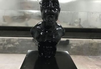 抽象胸像雕塑，仿铜工艺效果，玻璃钢人物雕塑厂家