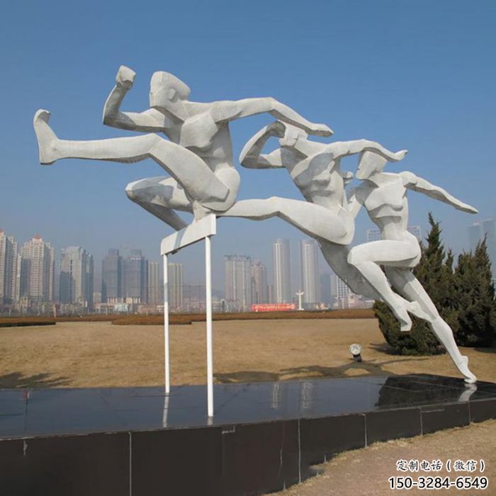 房地产跨栏雕塑 现代景观体育雕塑 几何运动员雕塑厂家 房地产跨栏雕塑 现代景观体育雕塑 几何运动员雕塑厂家