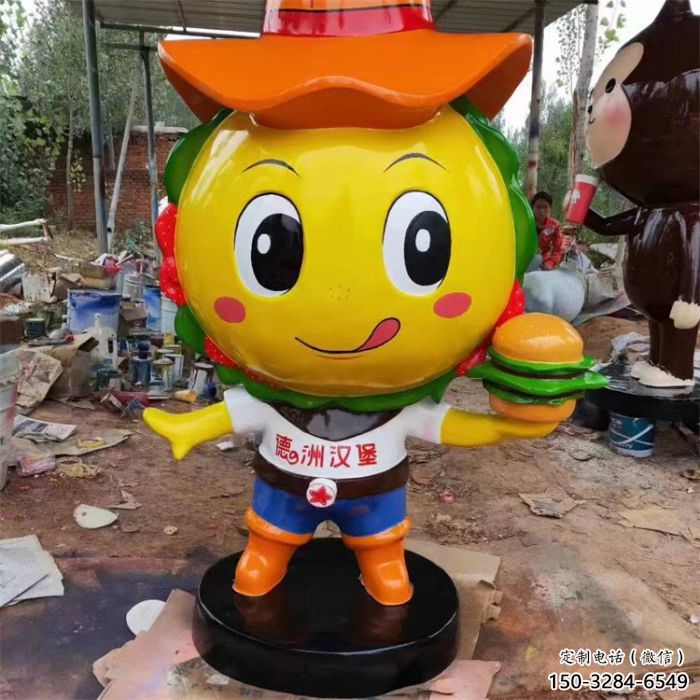 售楼处玩偶雕塑厂家 商业街雕塑 卡通摆件