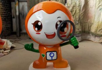 彩绘玩偶雕塑厂家 卡通雕塑 步行街摆件
