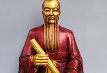 制作广场张仲景雕塑 抽象景观药王雕塑 烤漆药王雕塑