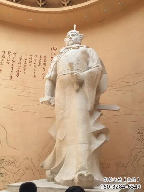 景观岳飞雕塑厂家 彩绘名人雕塑 校园肖像雕塑 景观岳飞雕塑厂家 彩绘名人雕塑 校园肖像雕塑