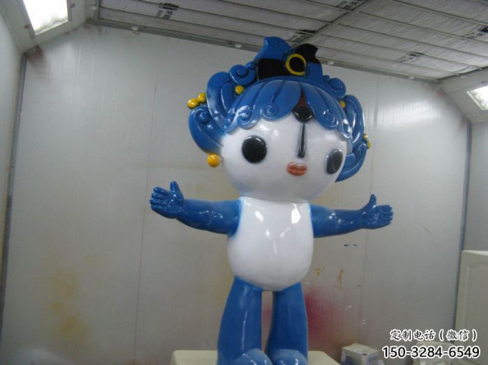 酒店福娃雕塑 美陈体育雕塑 现代奥运雕塑