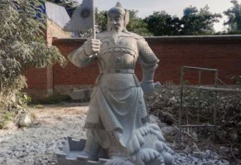 大型岳飞雕塑 仿真名人雕塑 玻璃钢肖像雕塑