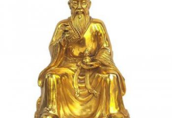 彩绘扁鹊雕塑 玻璃钢名医雕塑 街头药王雕塑