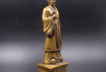玻璃钢扁鹊雕塑 仿铜名医雕塑 大型药王雕塑