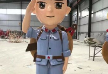 玻璃钢武警雕塑 彩绘警察雕塑 户外战士雕塑