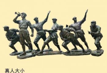 玻璃钢武警雕塑 仿铜警察雕塑 商业街战士雕塑