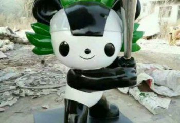 户外福娃雕塑 喷漆体育雕塑 彩绘奥运雕塑