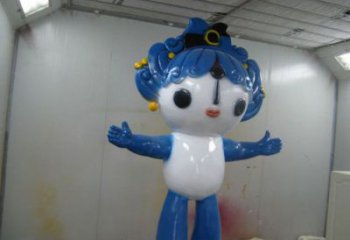 酒店福娃雕塑 美陈体育雕塑 现代奥运雕塑