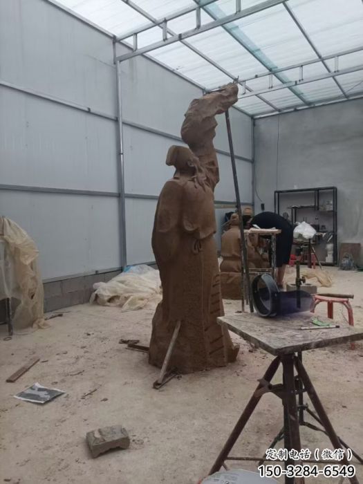 户外李白雕塑 景观古代雕塑 玻璃钢诗人雕塑 户外李白雕塑 景观古代雕塑 玻璃钢诗人雕塑