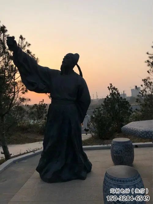街道李白雕塑厂家 现代景观人物雕塑 彩绘诗人雕塑 街道李白雕塑厂家 现代景观人物雕塑 彩绘诗人雕塑