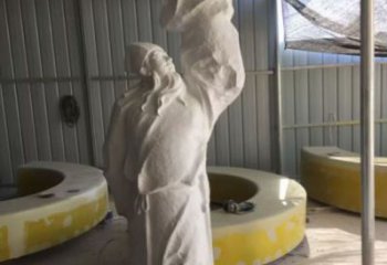 李白雕塑厂 抽象艺术人物雕塑 烤漆诗人雕塑