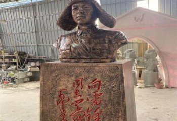 别墅区雷锋雕塑 大型人物雕塑 仿铜英雄雕塑