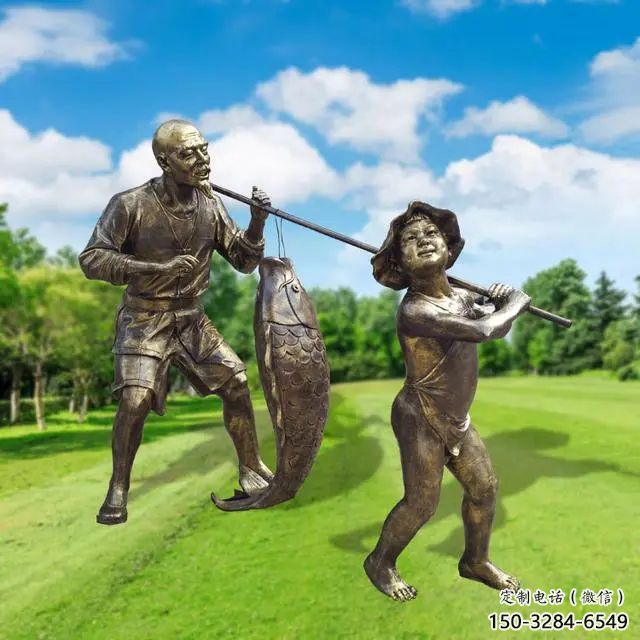 创意渔民雕塑 玻璃钢民俗雕塑 公园捕鱼雕塑 创意渔民雕塑 玻璃钢民俗雕塑 公园捕鱼雕塑