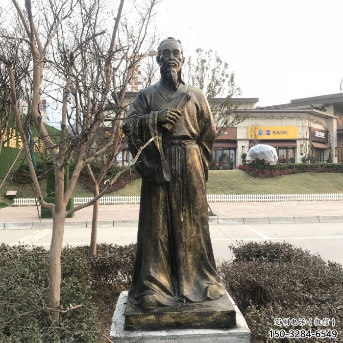 村口李时珍雕塑厂家 景观人物雕塑 公园名医雕塑 村口李时珍雕塑厂家 景观人物雕塑 公园名医雕塑