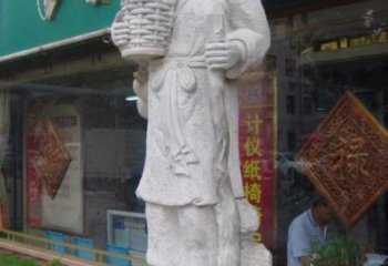 步行街李时珍雕塑 景观古代雕塑 玻璃钢名医雕塑