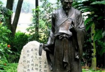 房地产李时珍雕塑 玻璃钢人物雕塑 仿铜名医雕塑