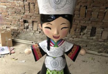 步行街京剧雕塑 游乐场民俗雕塑 玻璃钢唱戏雕塑