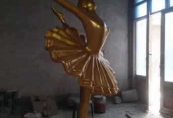 抽象舞蹈雕塑 玻璃钢演员雕塑 户外跳舞雕塑