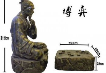 仿古下象棋雕塑生产商 彩绘雕塑 现代民俗雕塑
