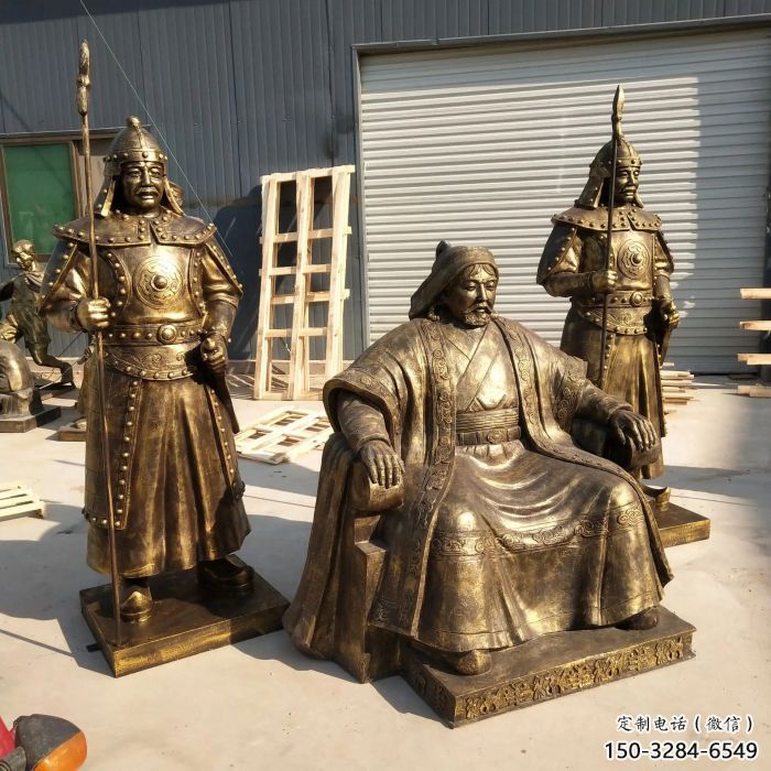 大型皇帝雕塑 仿真古代雕塑 玻璃钢人物雕塑 大型皇帝雕塑 仿真古代雕塑 玻璃钢人物雕塑