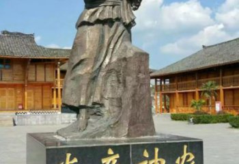 玻璃钢皇帝雕塑 创意古代雕塑 别墅区雕塑