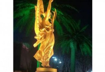街道和平女神雕塑厂家 现代欧式雕塑 彩绘人物雕塑