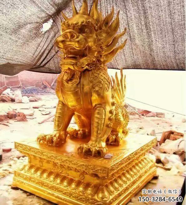 房地产麒麟雕塑,仿古动物雕塑,玻璃钢材质雕塑 房地产麒麟雕塑,仿古动物雕塑,玻璃钢材质雕塑