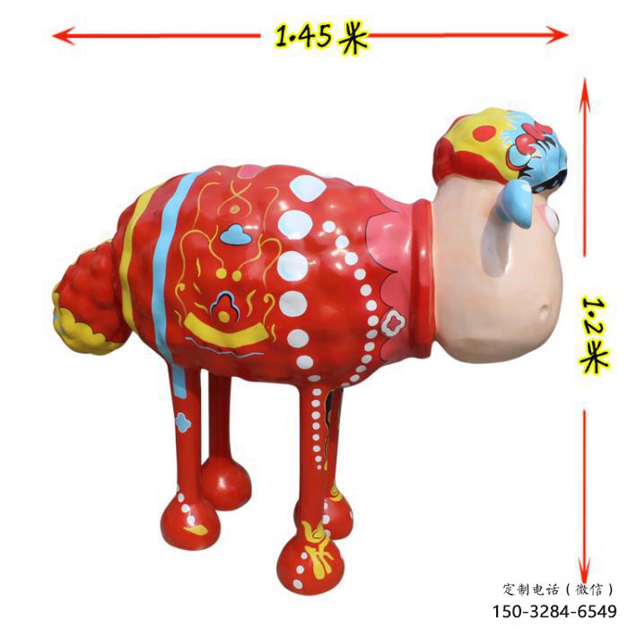 冷饮店小羊雕塑,彩绘动物雕塑,卡通工艺 冷饮店小羊雕塑,彩绘动物雕塑,卡通工艺