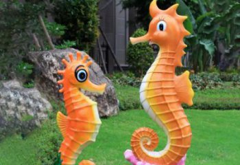 抽象河马雕塑，动漫海洋雕塑，卡通主题