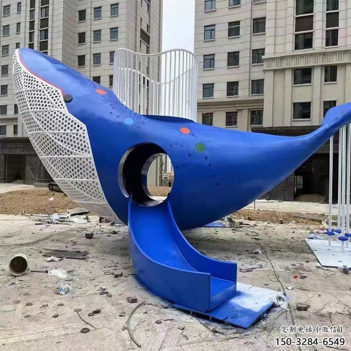 鲸鱼雕塑厂家,烤漆彩绘工艺,公园景观摆件 鲸鱼雕塑厂家,烤漆彩绘工艺,公园景观摆件