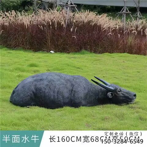 水牛雕塑厂,公园园林动物,仿真景观摆件 水牛雕塑厂,公园园林动物,仿真景观摆件