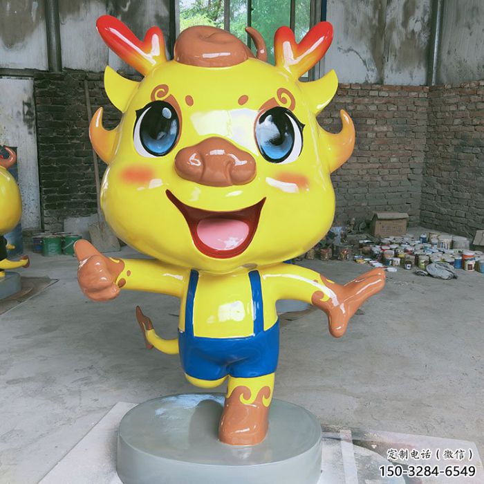 卡通龙形雕塑,抽象彩绘工艺,动漫动物摆件 (3) 卡通龙形雕塑,抽象彩绘工艺,动漫动物摆件 (3)