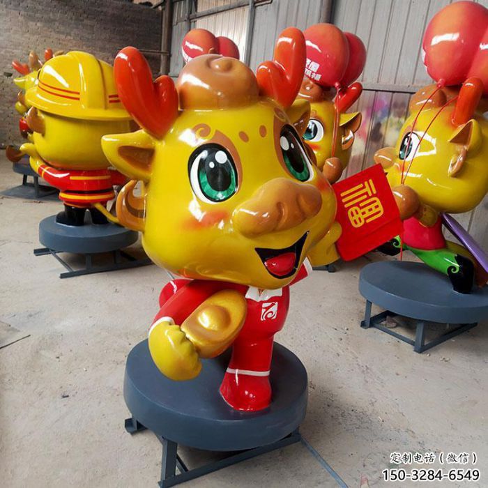 彩绘龙形雕塑厂家,动漫动物小品,彩绘工艺效果 彩绘龙形雕塑厂家,动漫动物小品,彩绘工艺效果
