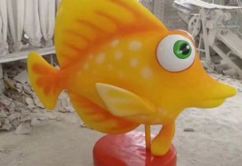 抽象卡通剑鱼雕塑c厂家，户外街头雕塑，海洋生物雕塑